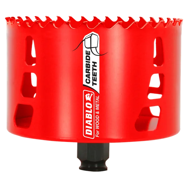 4-1/8" (105mm) Carbide-Tipped Wood & Metal Holesaw with SnapLock Plus Mandrel System