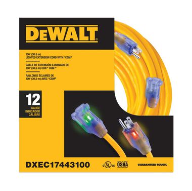 Dewalt Lighted Extension Cord with CGM - DXEC17443100